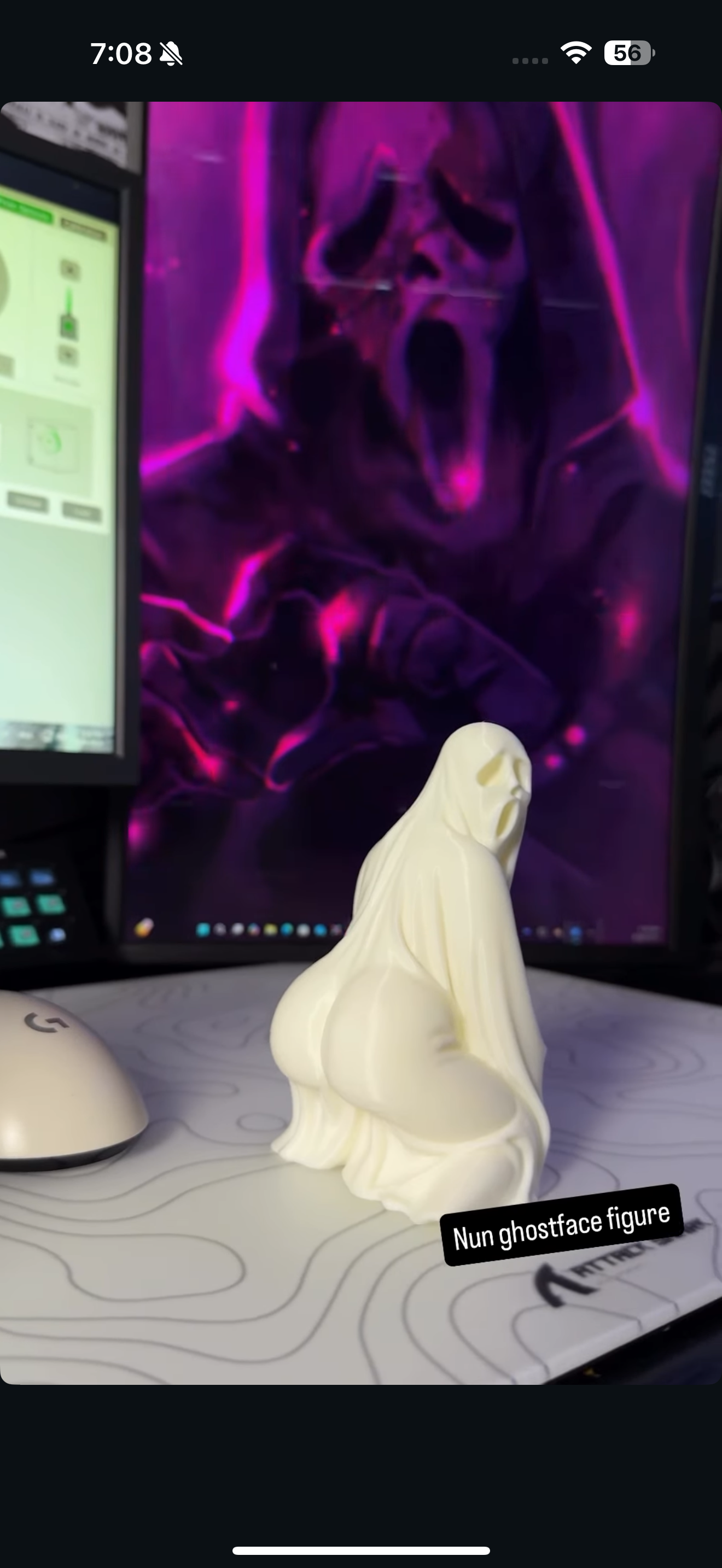 ghost face figure