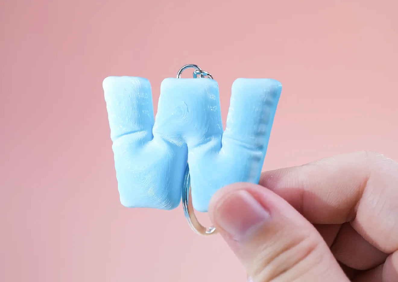 pillow letter keychain