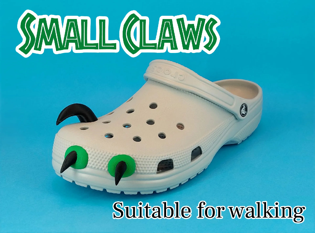 raptor finger crocs charm
