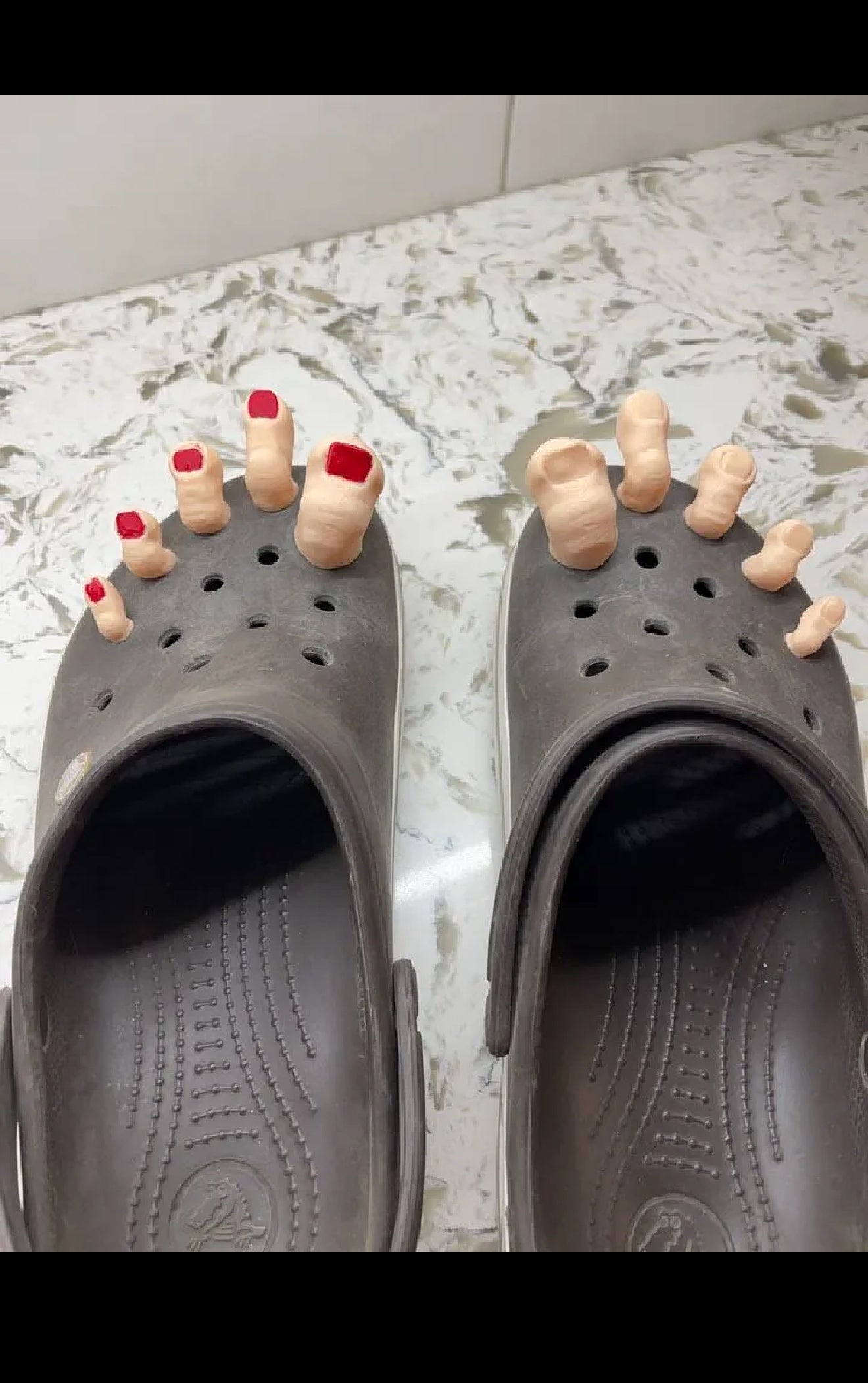 halloween fingers crocs charm