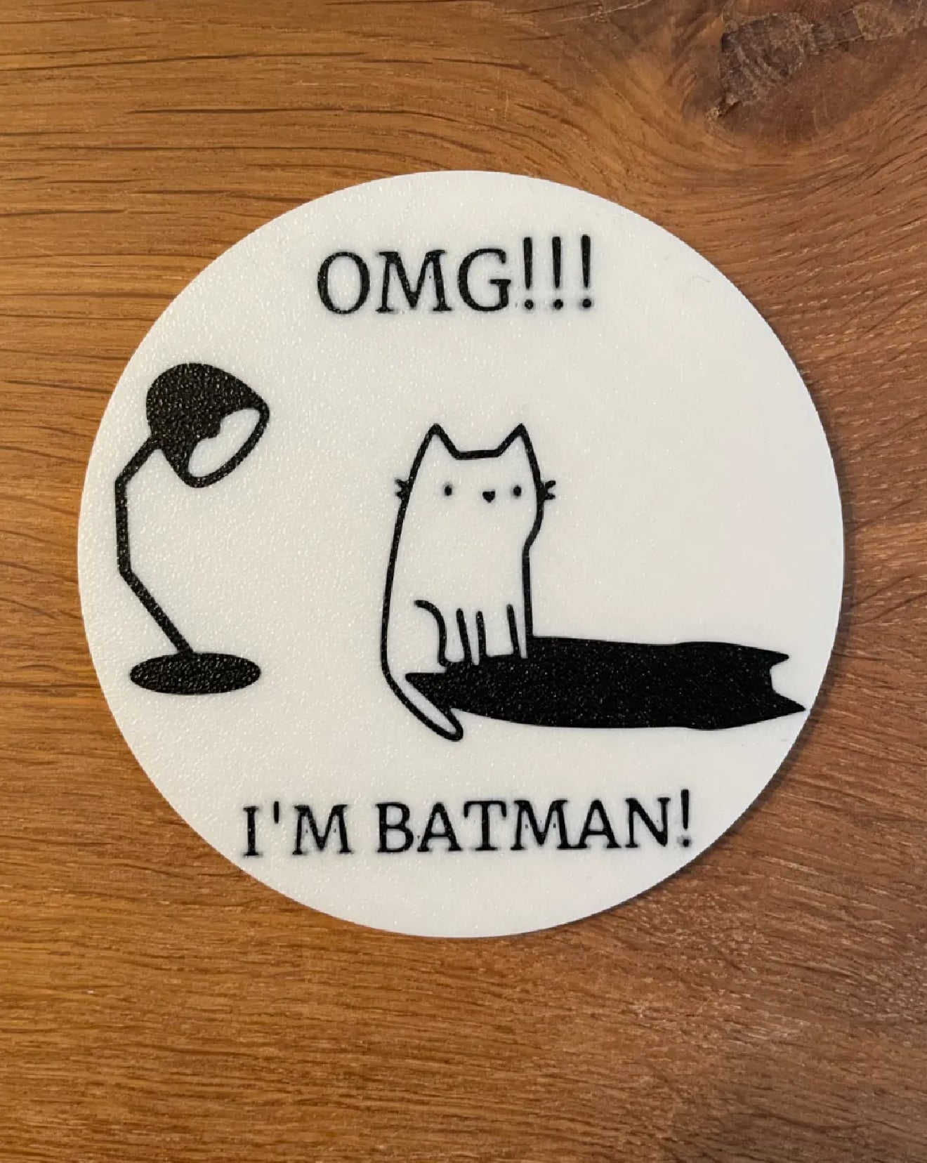 im batman cat cute coaster