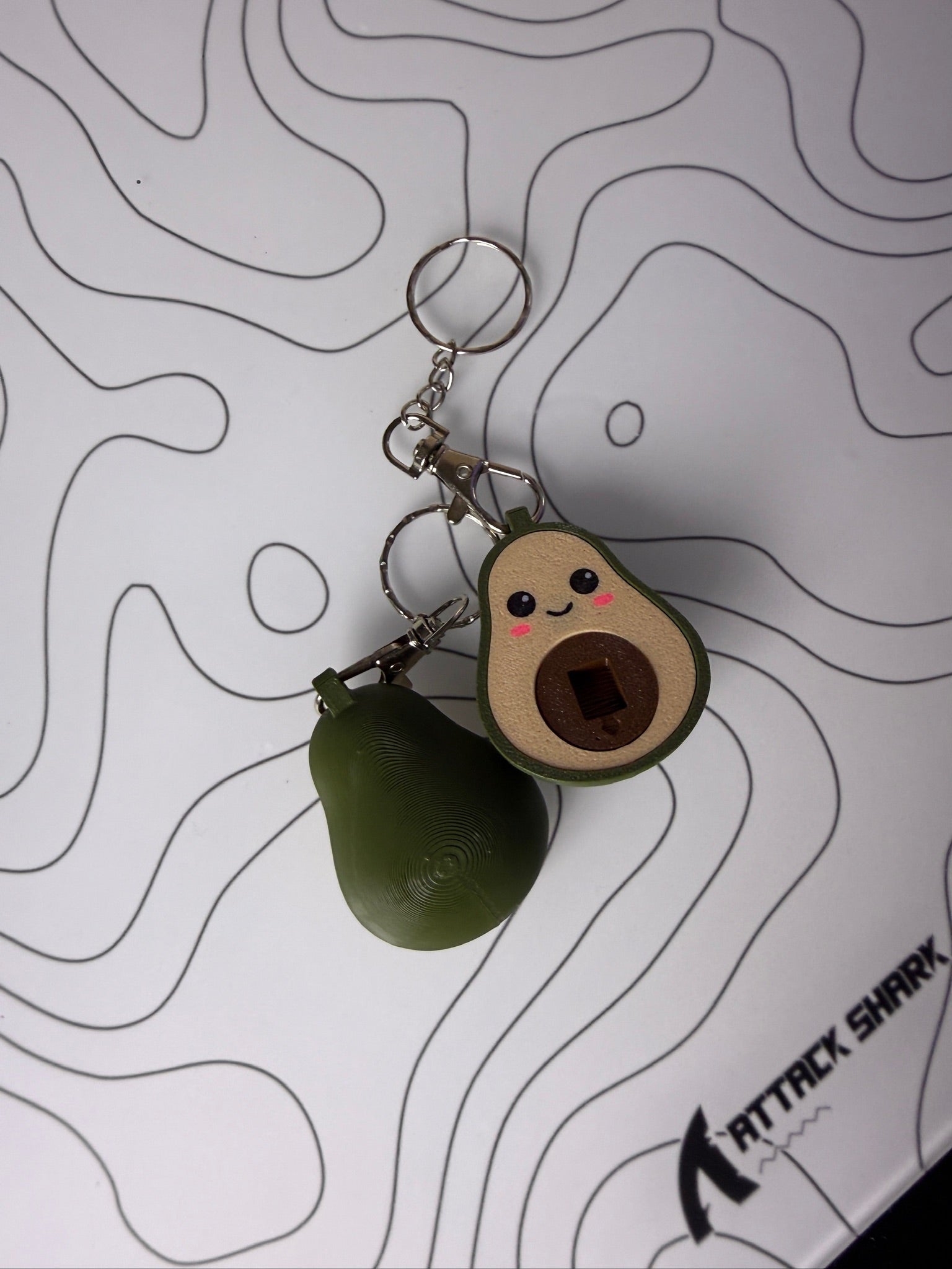 Avocado Cute Couple Keychain