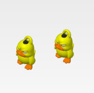 Angry Duck Keychain