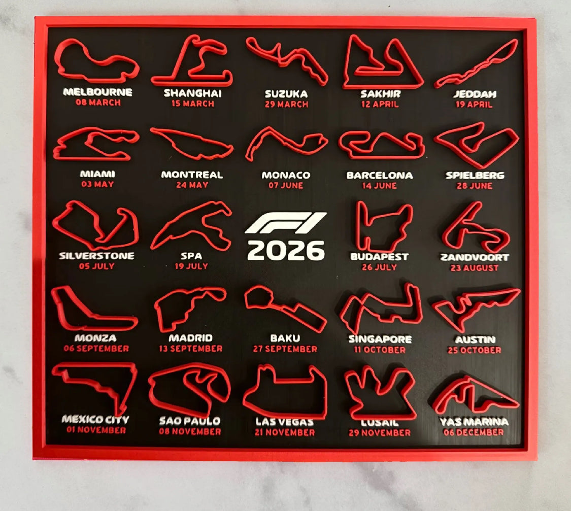 2026 f1 Calnder