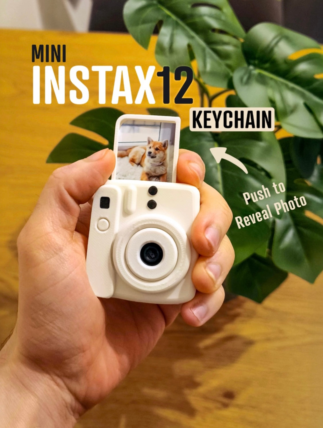 Polaroid Camera Keychain - Button Edition