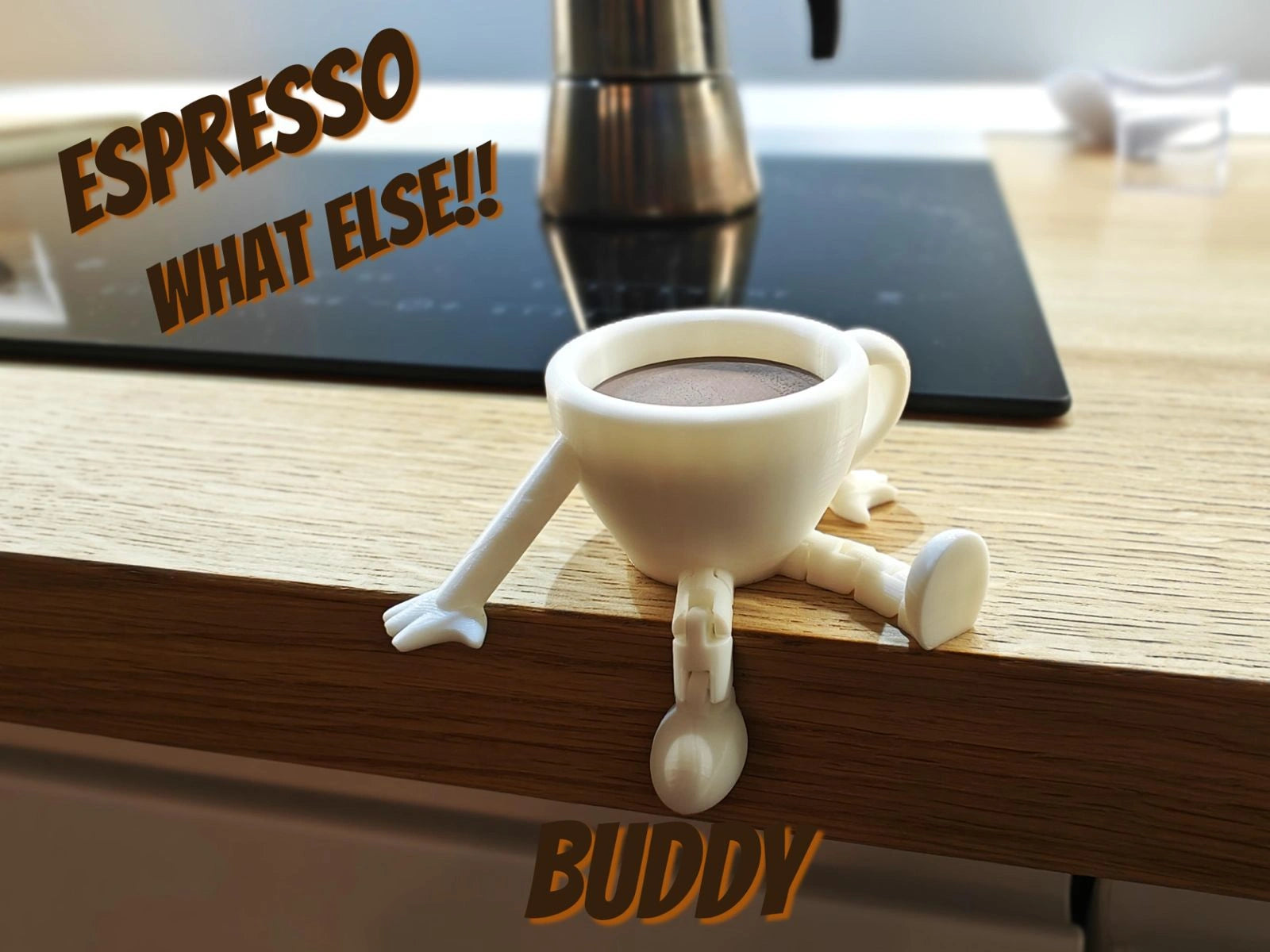 Articulated espresso mug