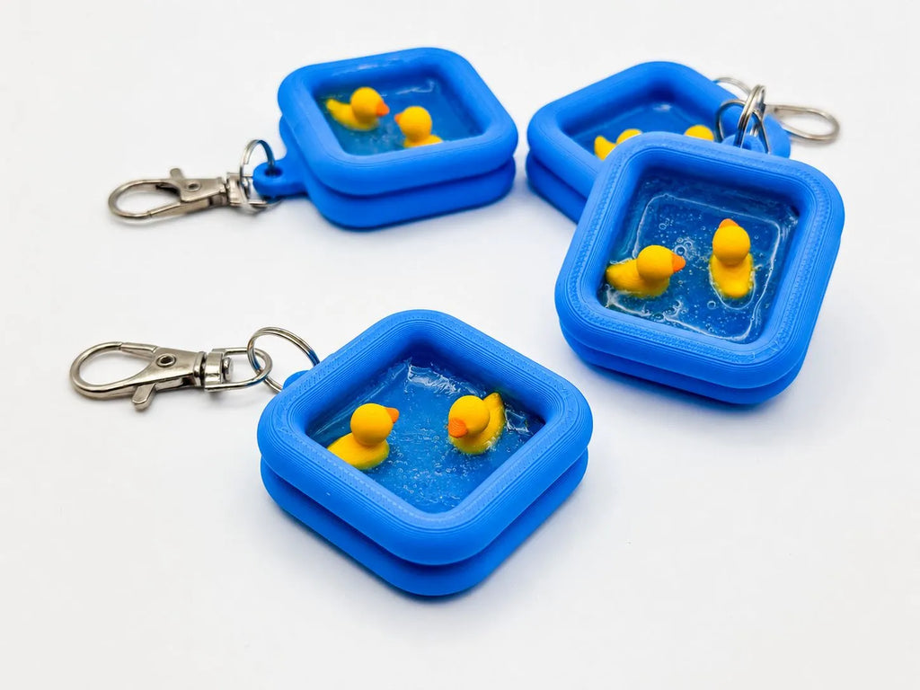 Duck pool keychain