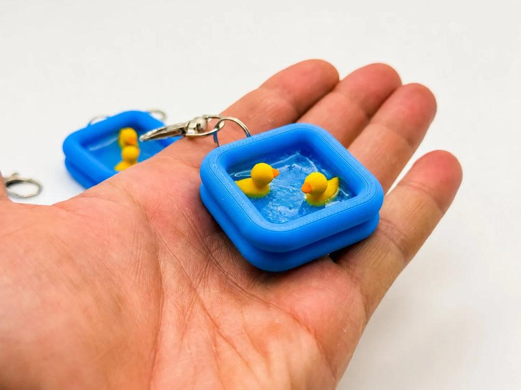 Duck pool keychain