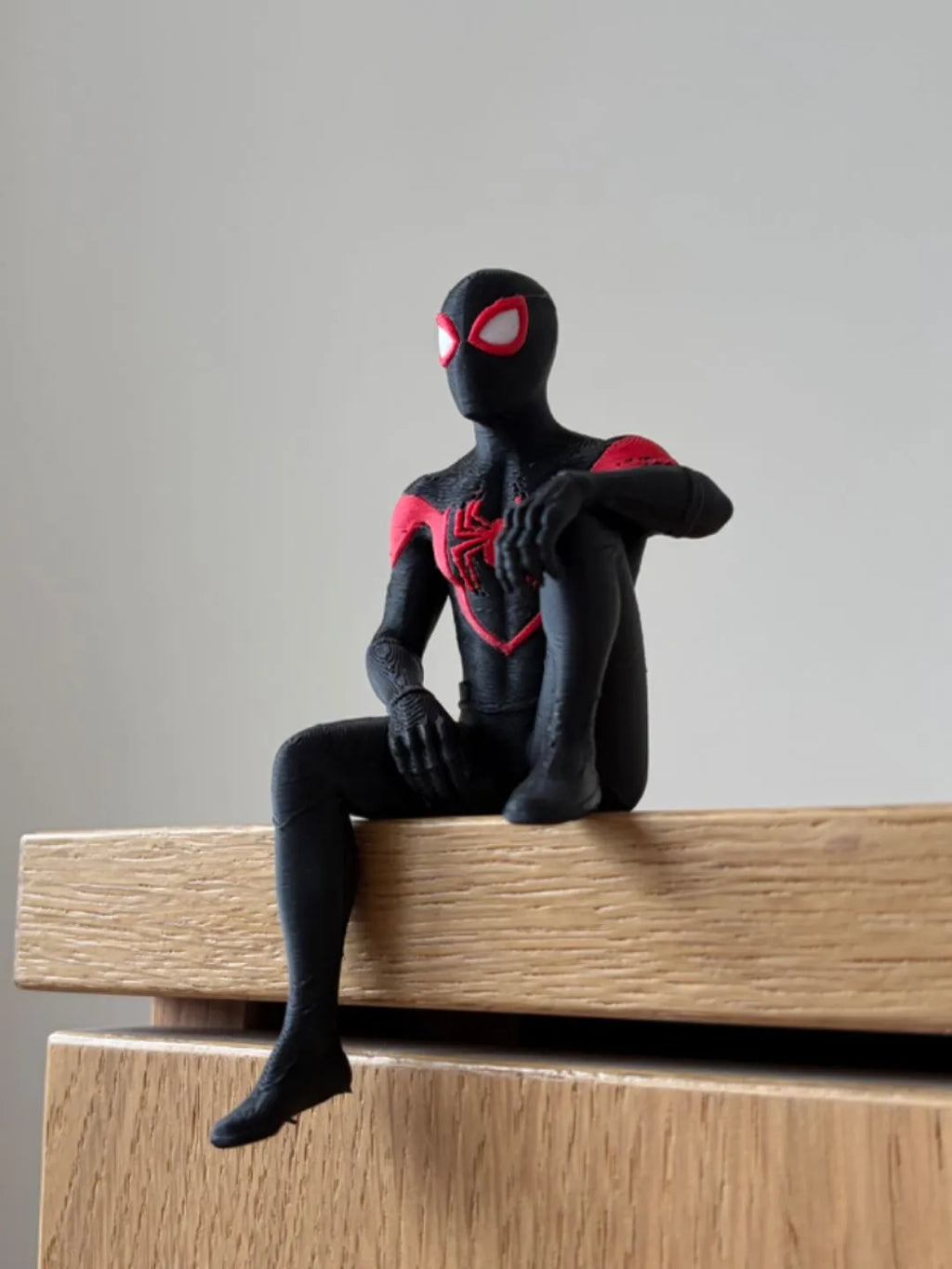 Mini miles morales spider man figure