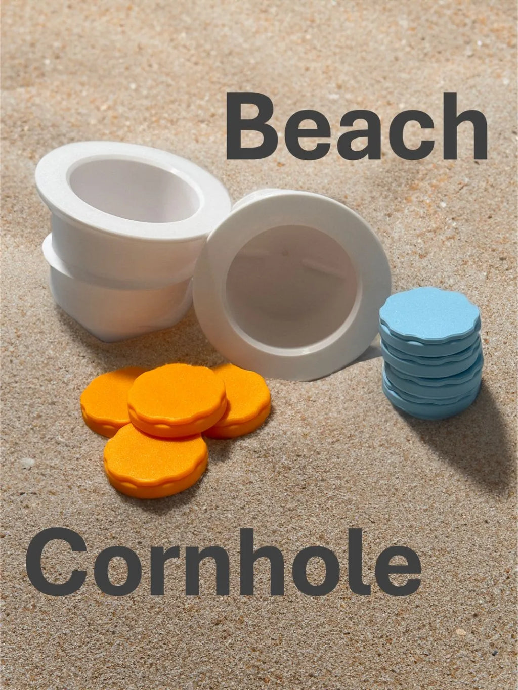 Beach corn hole game