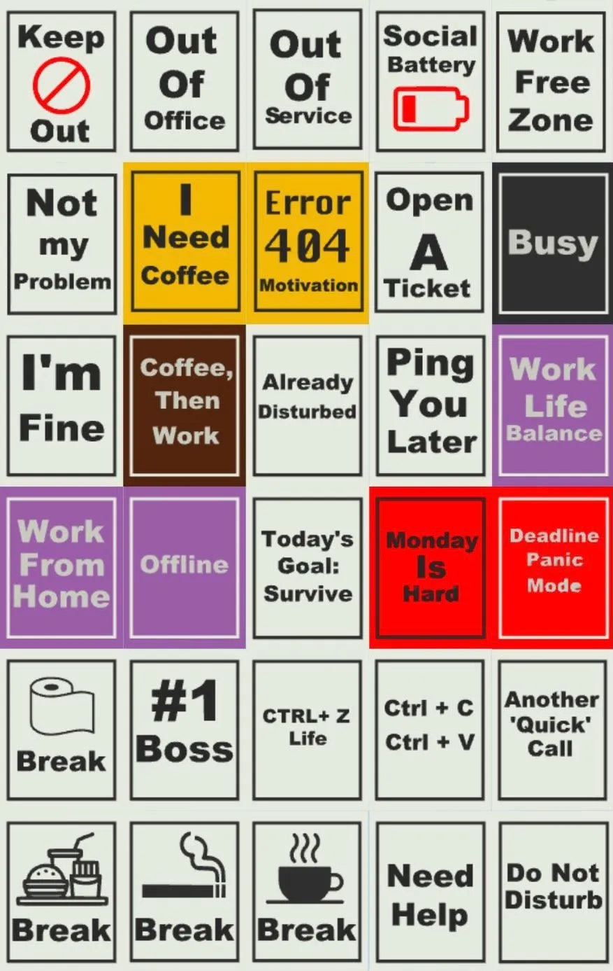 Mini funny signs