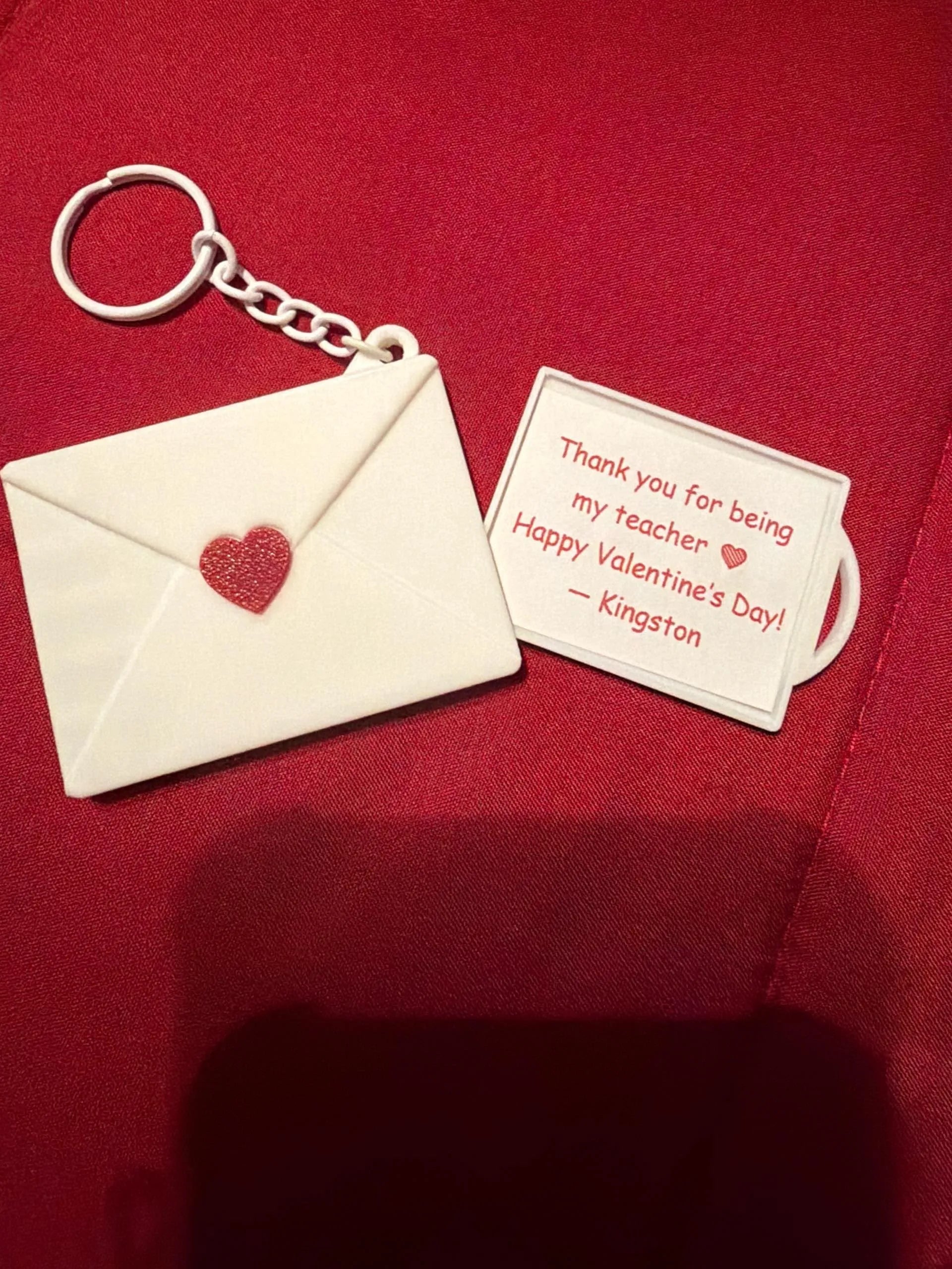 Love envelope Keychain (message or photo)