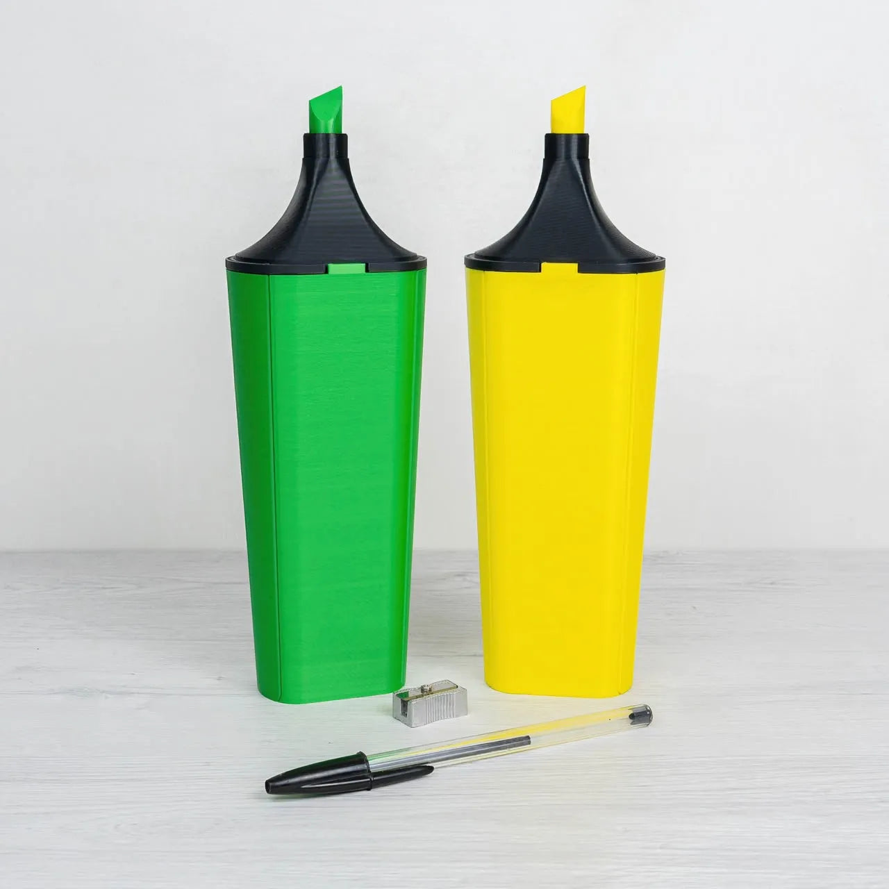 Highlighter pencil case