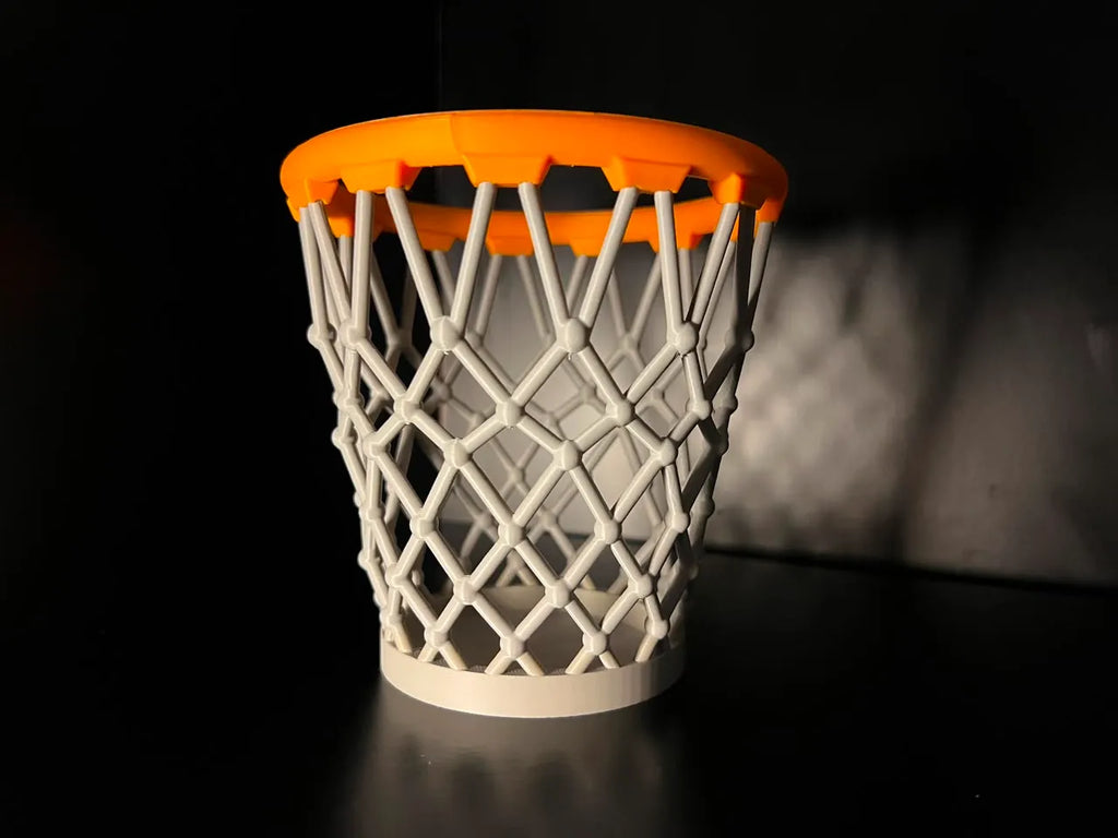 Basketball trash bin