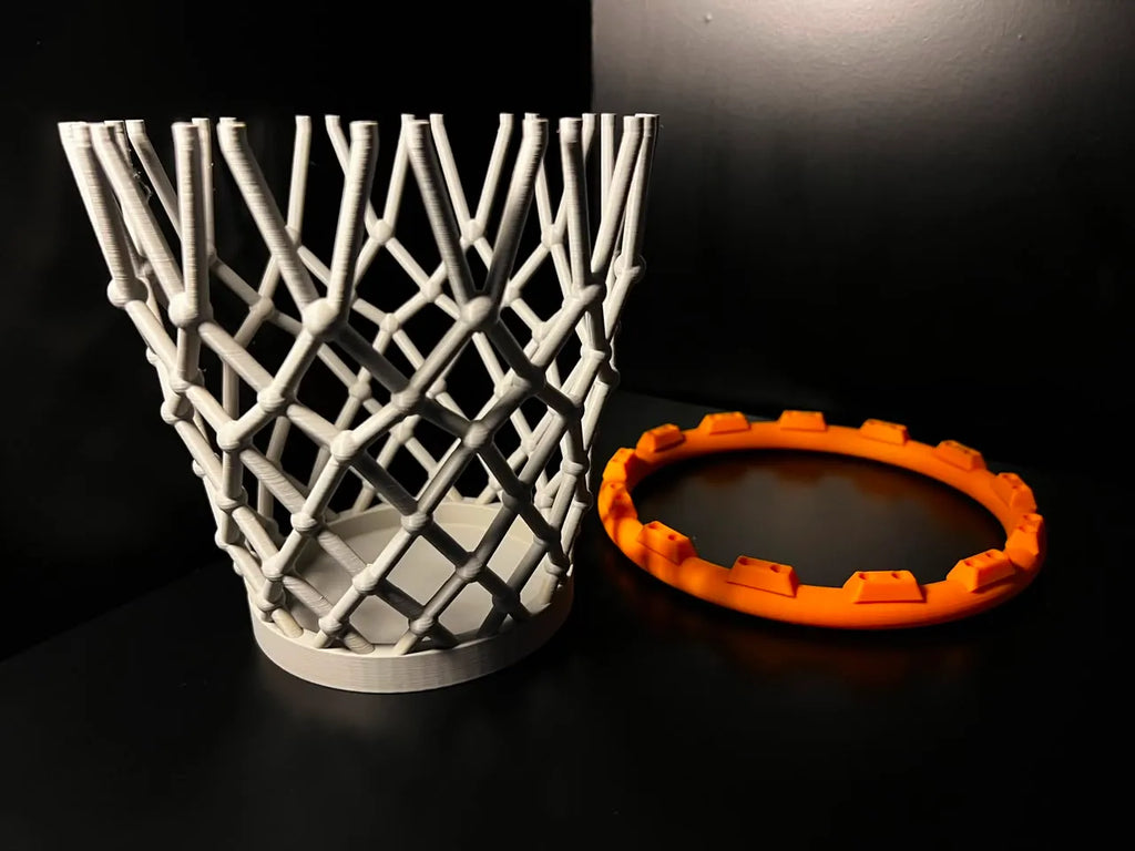 Basketball trash bin