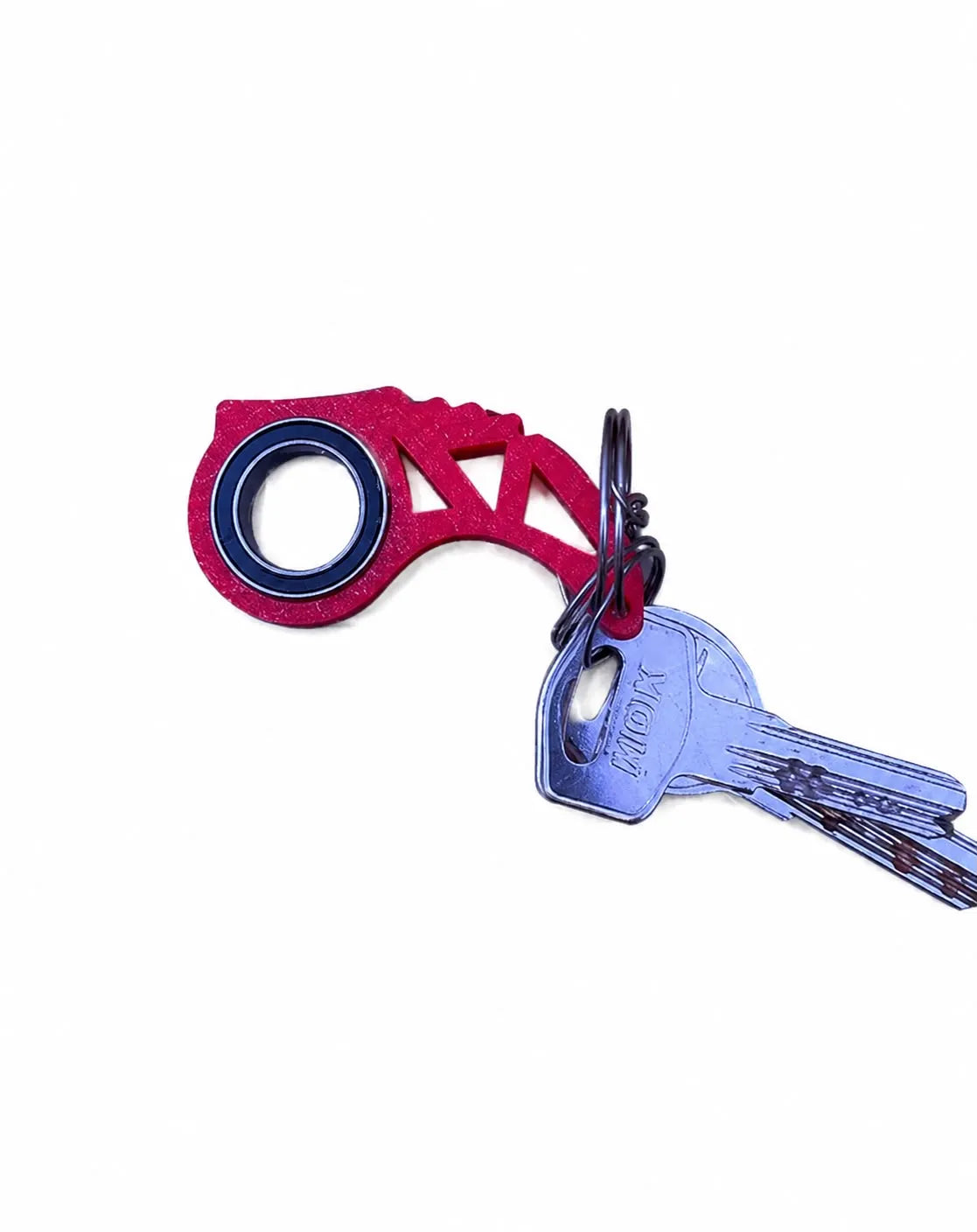 Spinner keychain with bearing