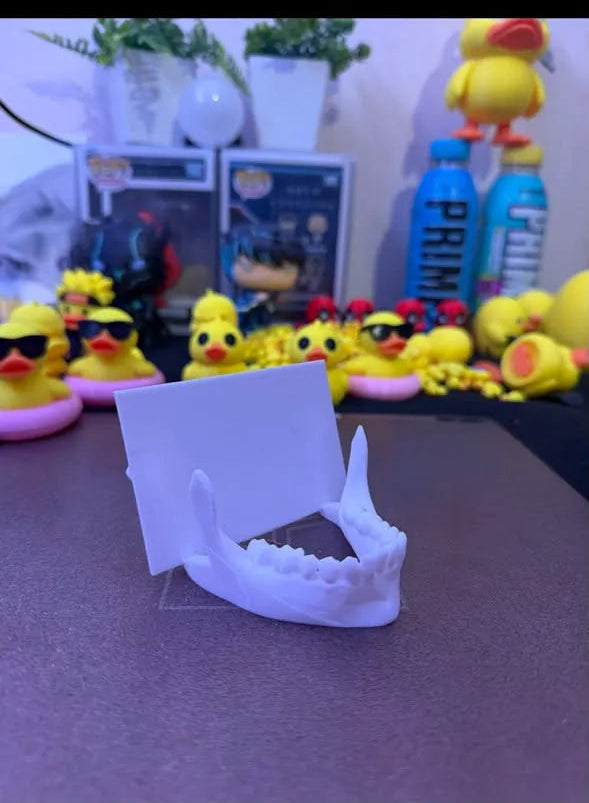 Mandible jaw card holder dentistry