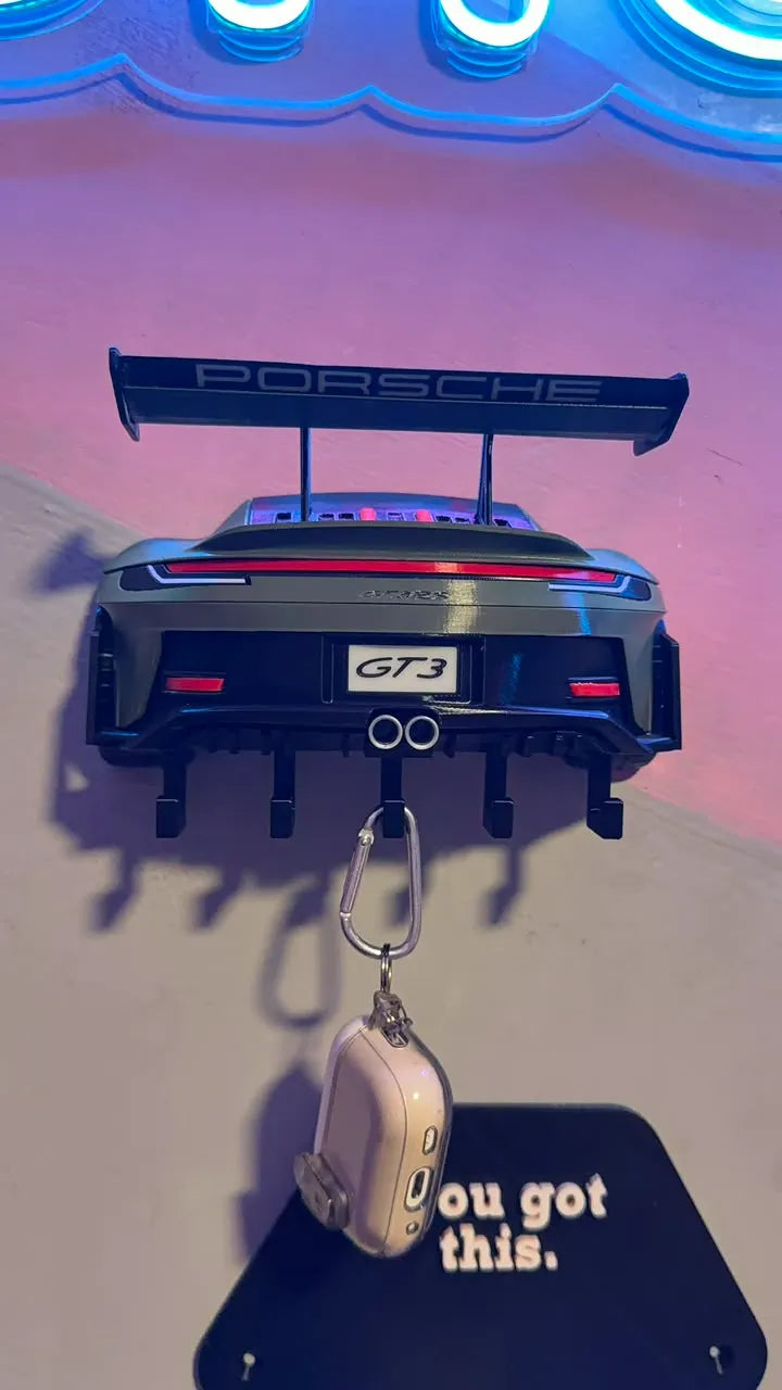 Porche gt3 rs wall art Key hanger