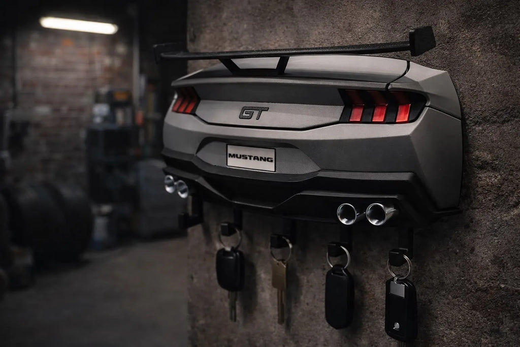Mustang gt car wall art keychain hanger