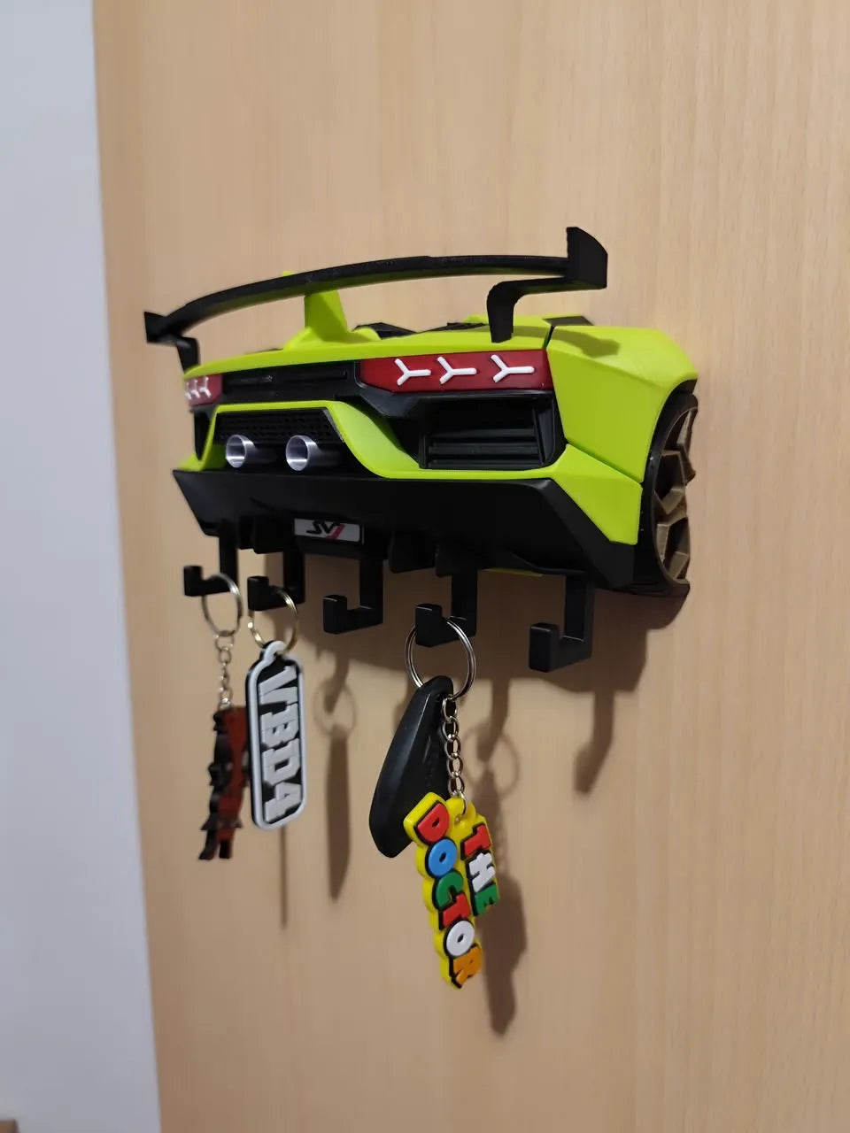 Lamborghini Aventador SVJ wall art keychain holder