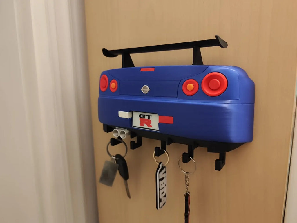 Nissan GT-R R34 wall art and keychain holder