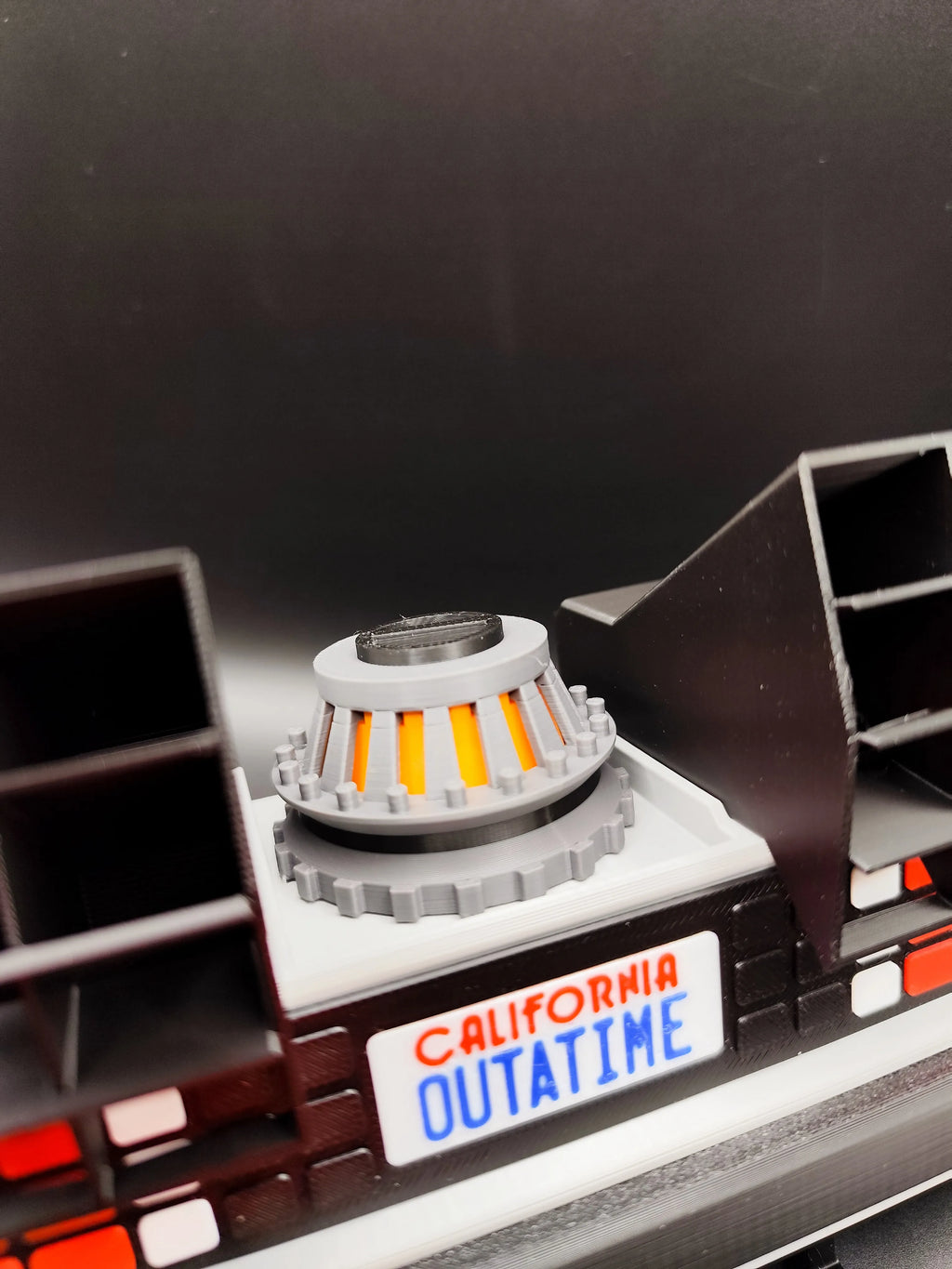 Delorean from back to the future movie wall art and keychain holder