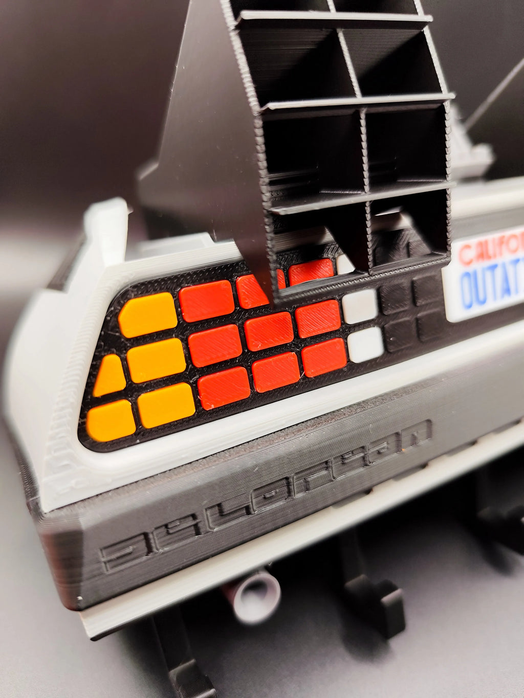 Delorean from back to the future movie wall art and keychain holder