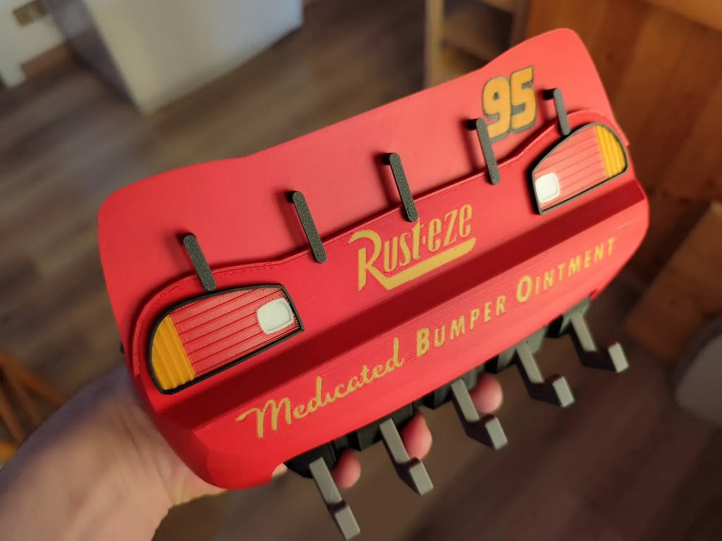 Lightning Mc Queen from cars movie wall art and keychain hanger