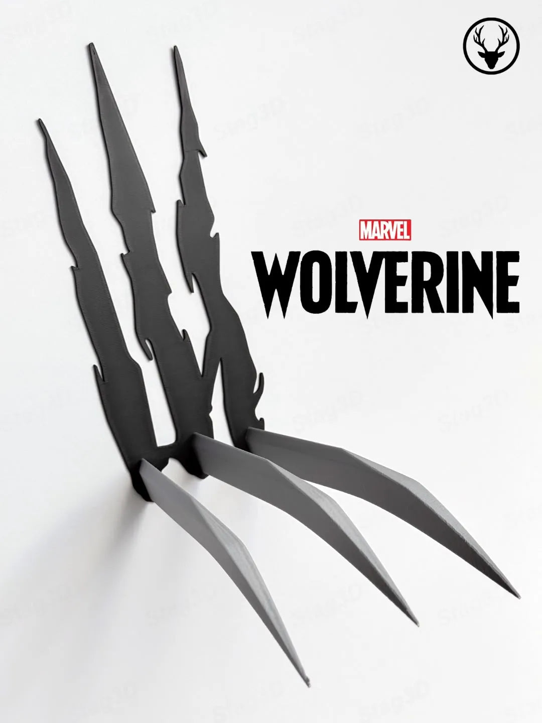 Wolverine claws wall mount art