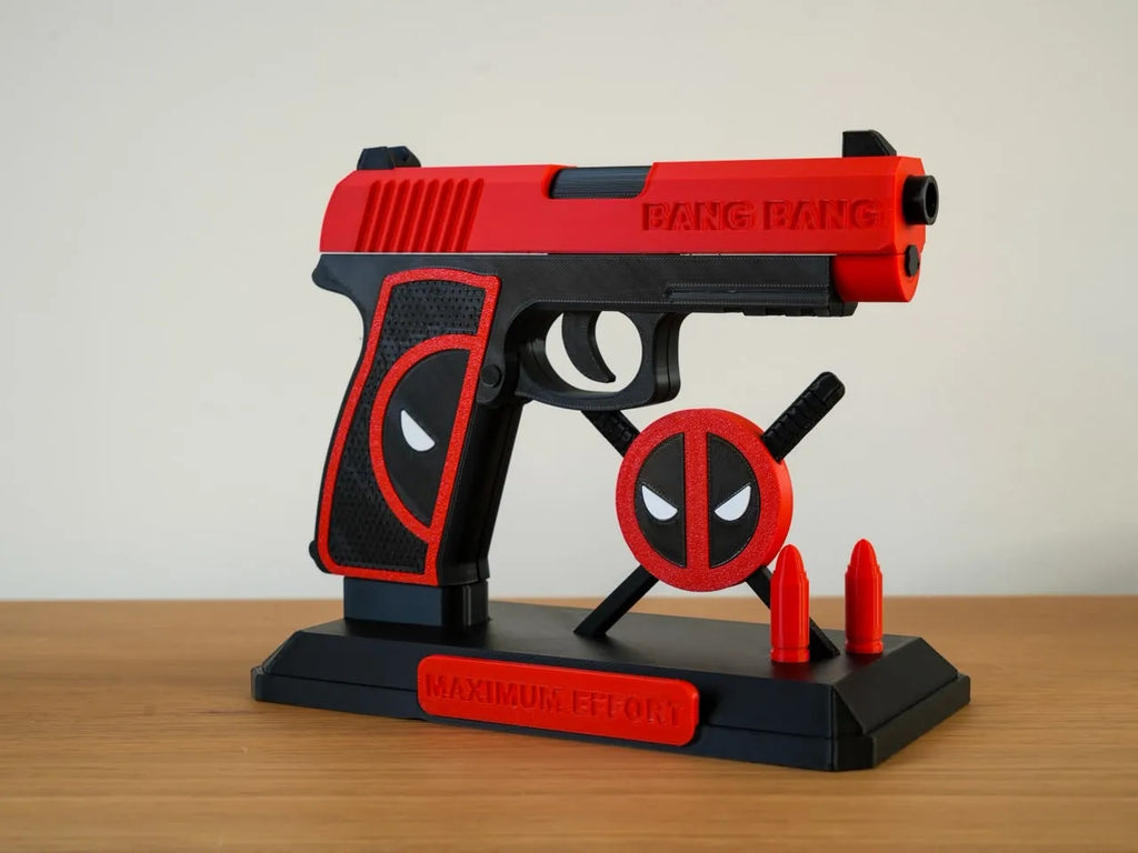 Deadpool pistol with base