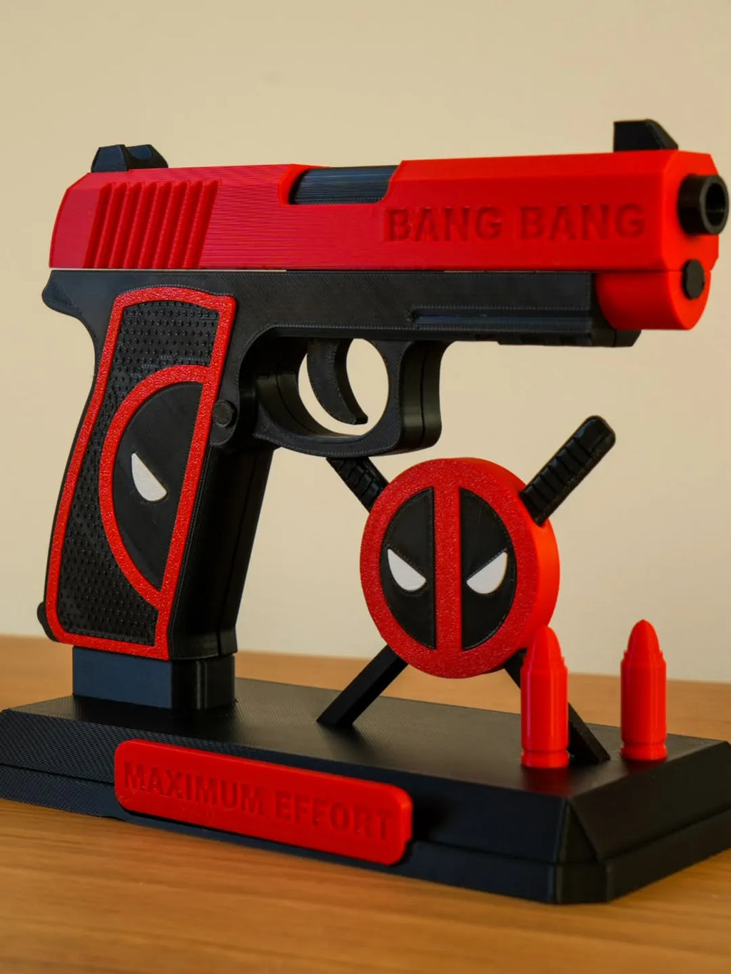 Deadpool pistol with base
