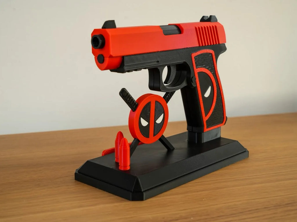 Deadpool pistol with base