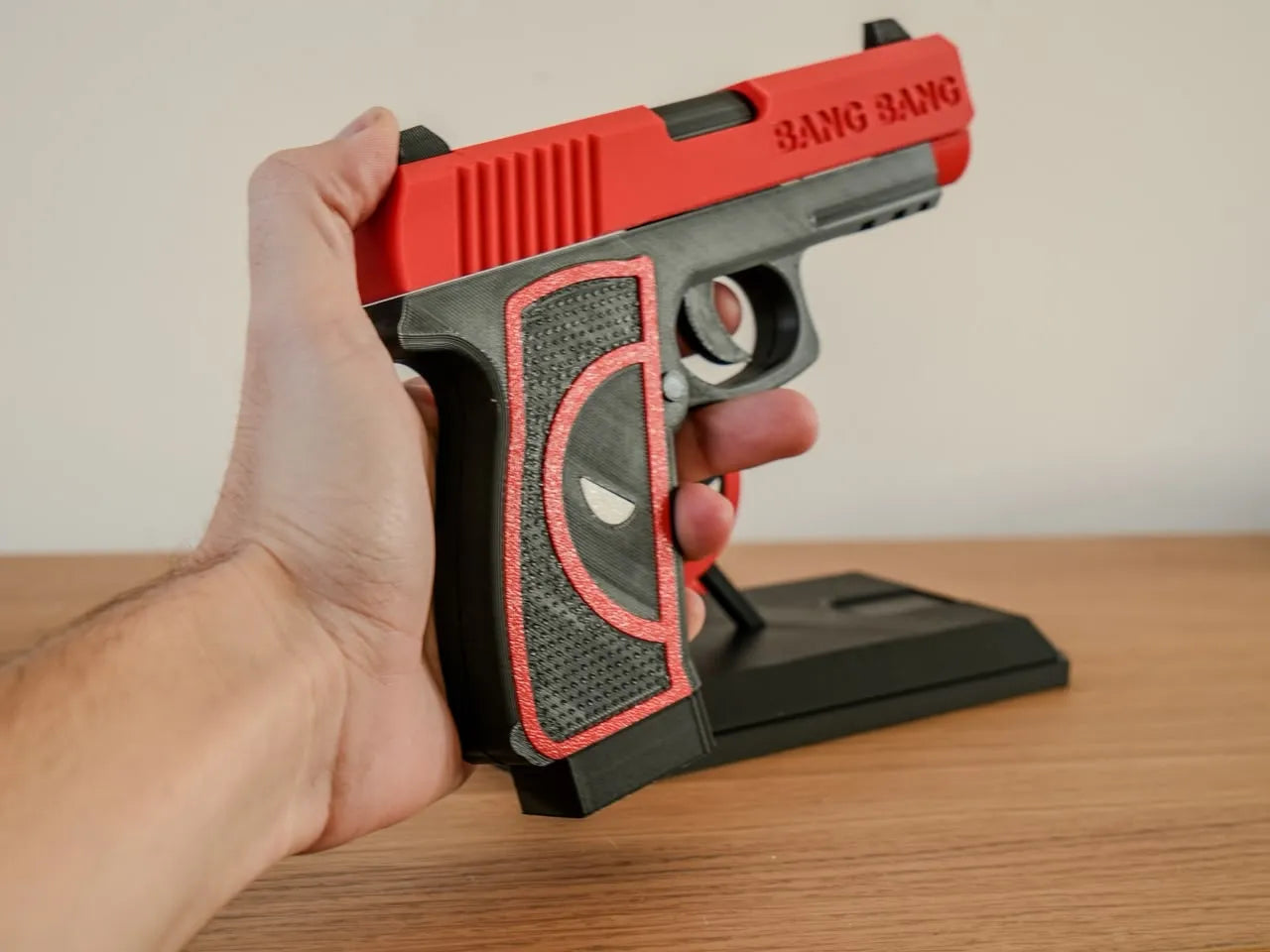 Deadpool pistol with base