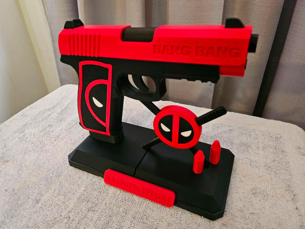 Deadpool pistol with base