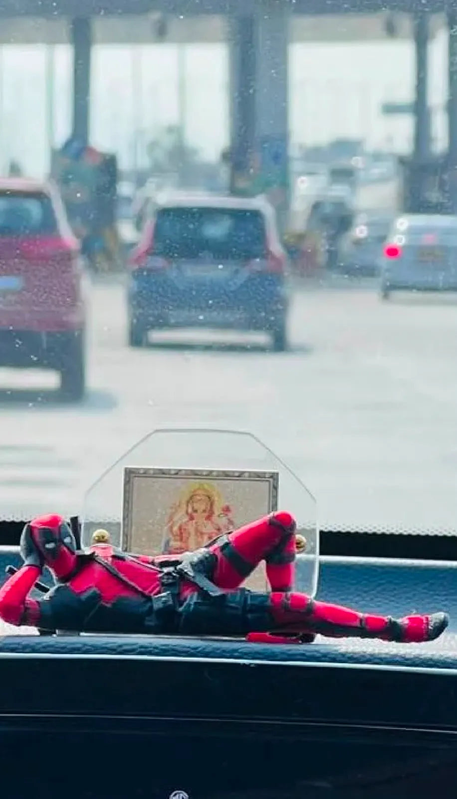 Deadpool lying down