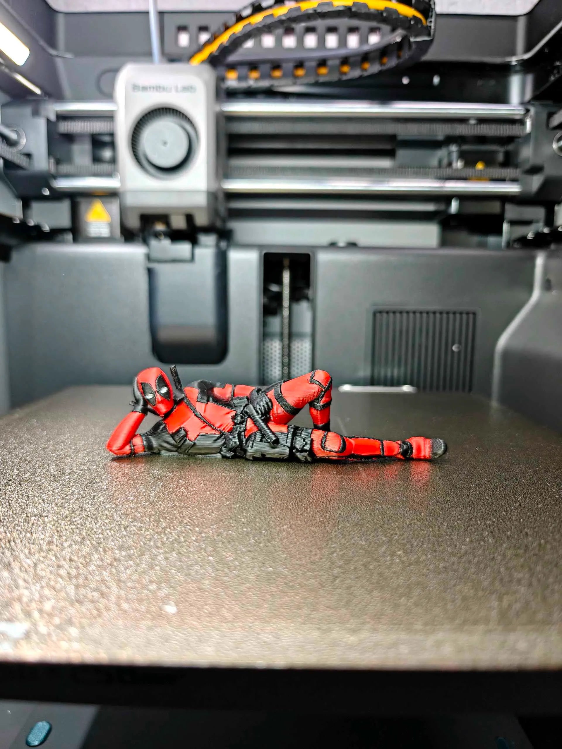 Deadpool lying down