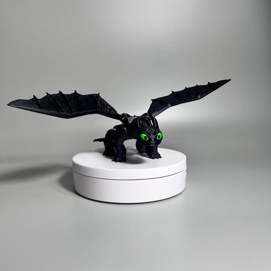 Toothless / light fury flexi articulate dragon