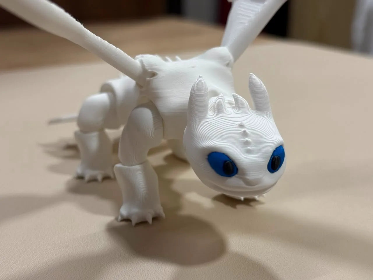 Toothless / light fury flexi articulate dragon