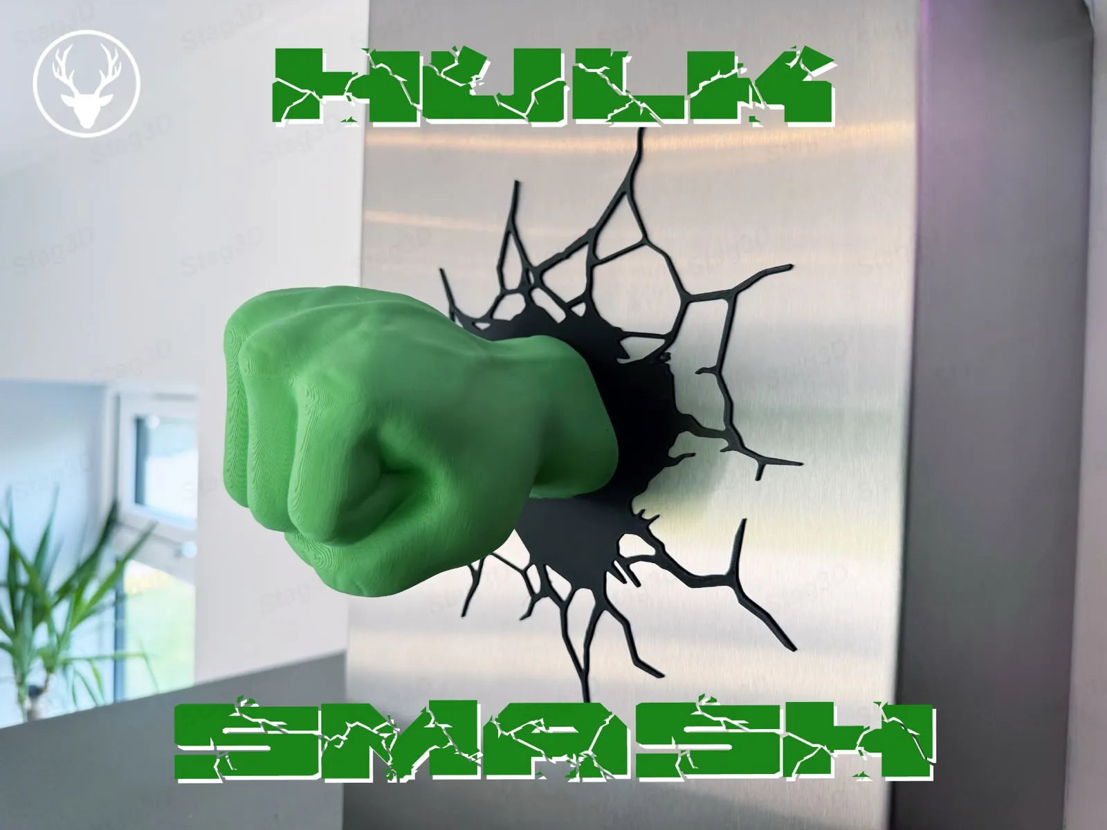 Hulk smash wall art