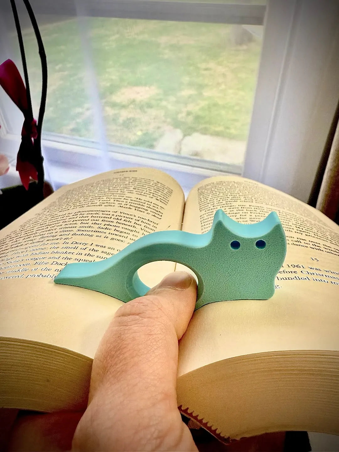 Cat page holder