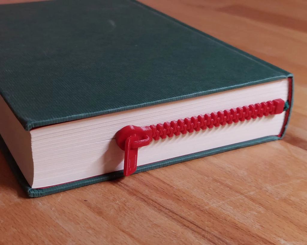 Zipper bookmark