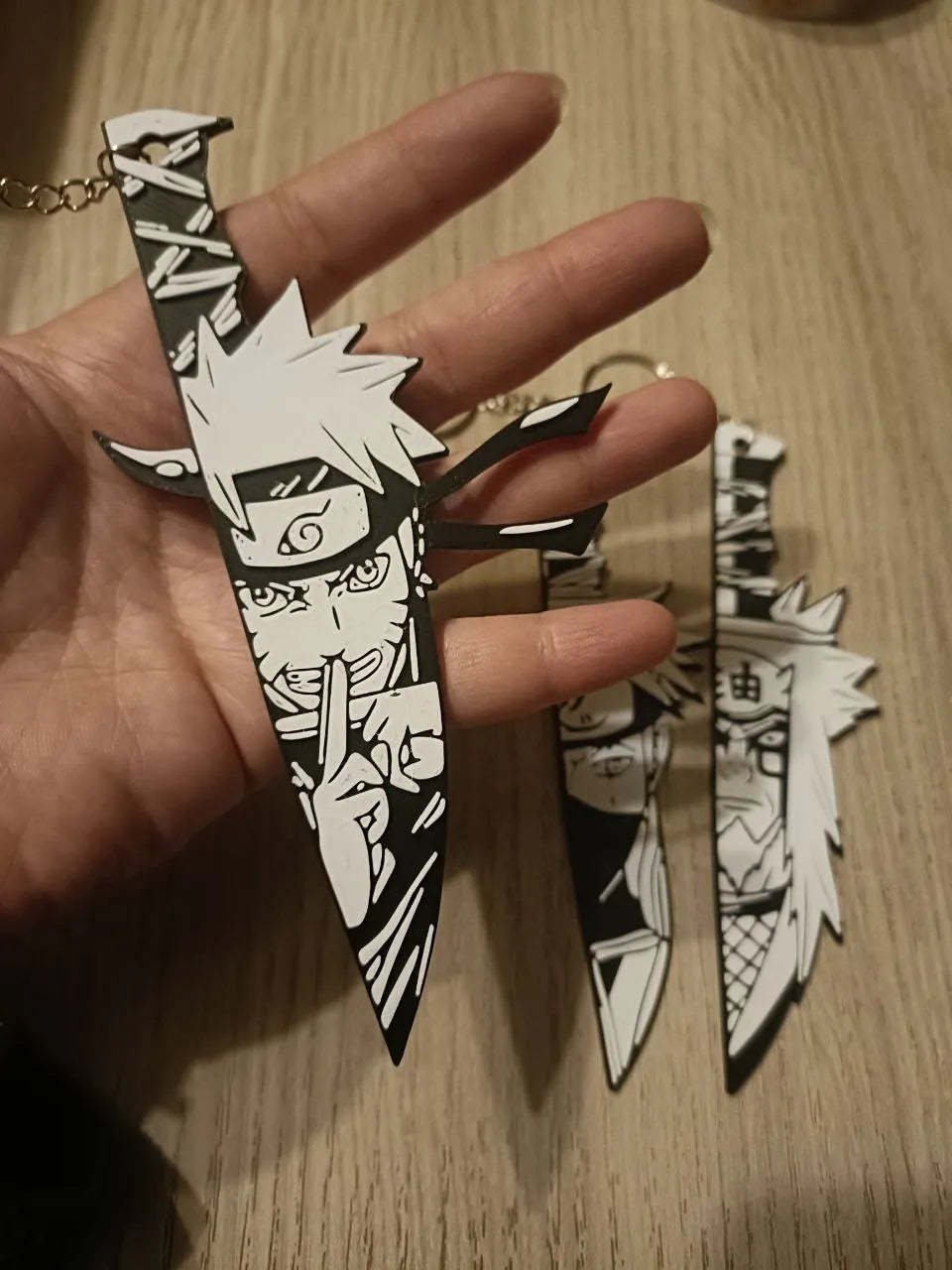 Naruto-Jiraiya-kakashi keychains