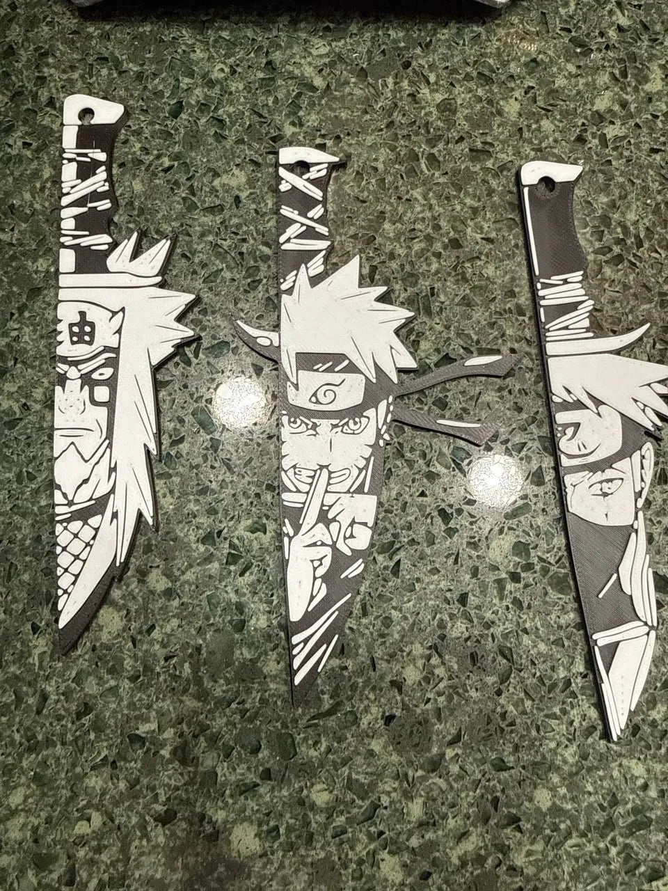 Naruto-Jiraiya-kakashi keychains