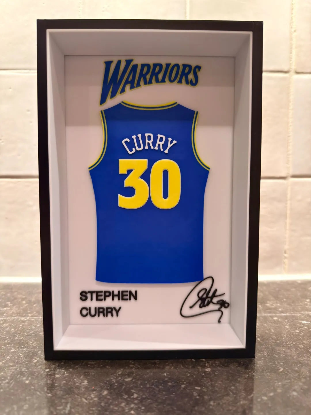 Stephen Curry Golden state Warriors - Jersey Frame