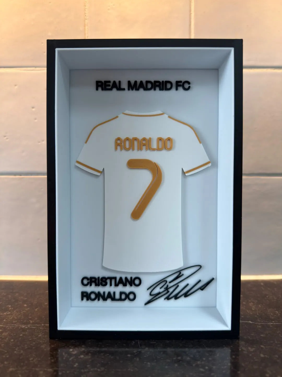 Cristiano Ronaldo - Real Madrid FC - Jersey Frame