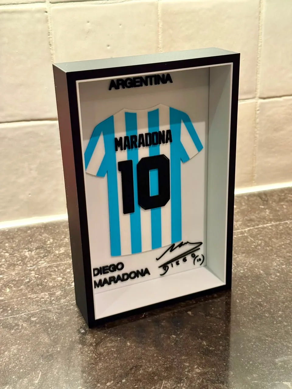 Diego Maradona - Argentina - Jersey Frame