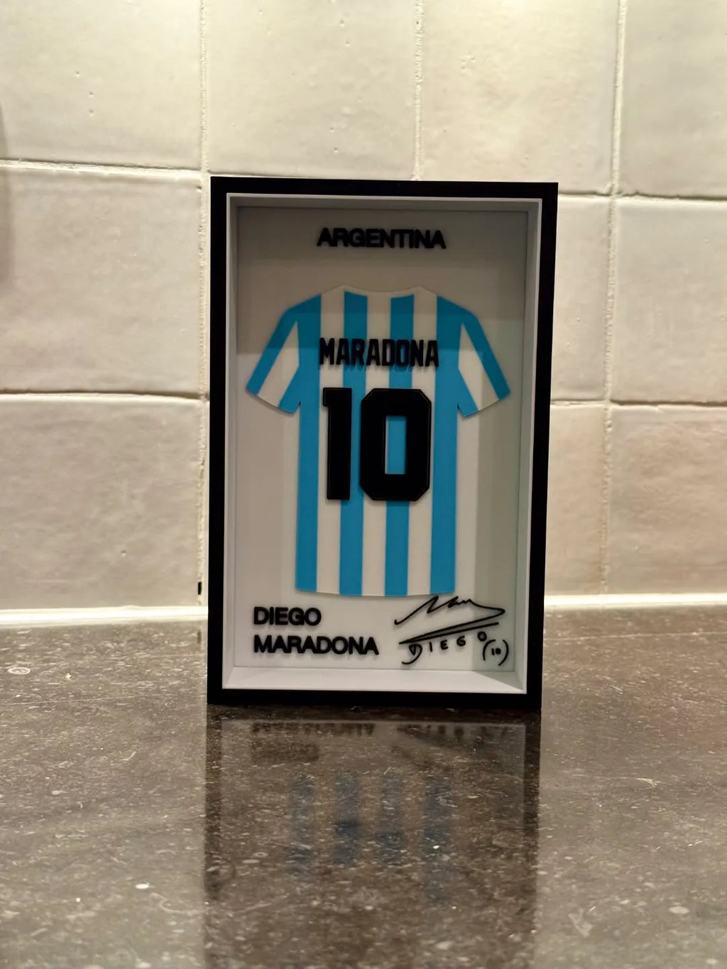 Diego Maradona - Argentina - Jersey Frame