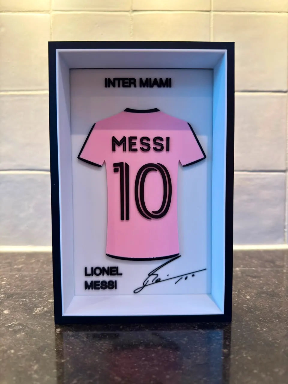 Lionel Messi - Inter Miami - Jersey frame