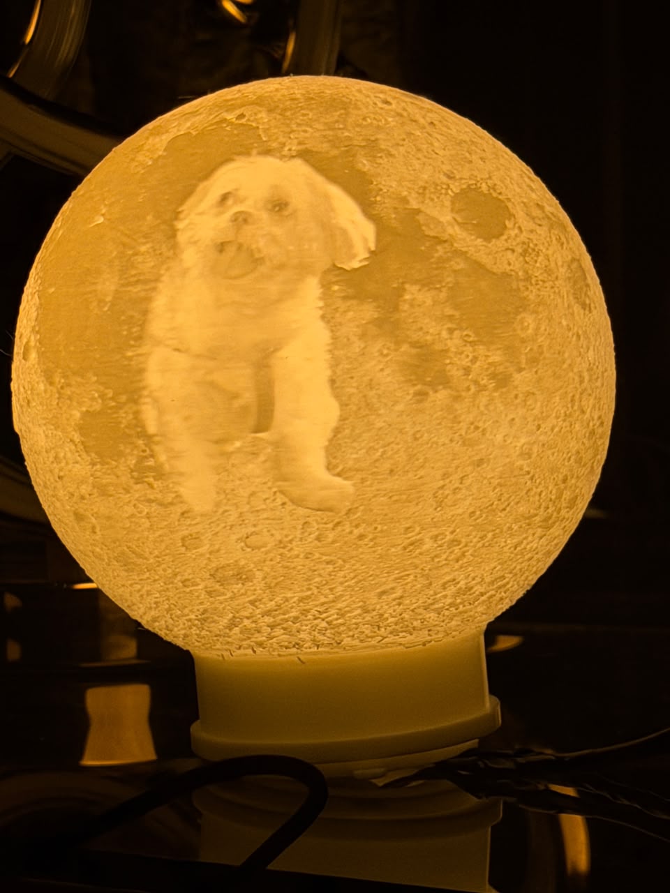 Custom photo moon lamp (with on/off switch)