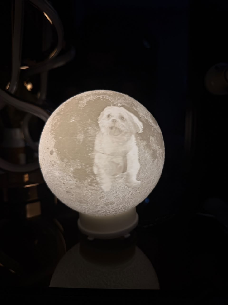 Custom photo moon lamp (with on/off switch)
